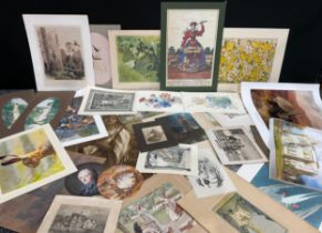 Pictures & Prints - a large portfolio of 19th and 20th century prints, including Auguste Renoir,