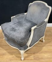 A contemporary Louis XV style armchair, 91cm high, 79cm wide