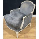 A contemporary Louis XV style armchair, 91cm high, 79cm wide