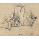 English School, late 19th century After You indistinctly signed, dated 18/11/1898, pencil on