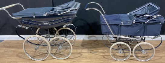 A Silver Cross pram; another pram similar (2)