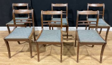 A set of six Regency style dining chairs (6)
