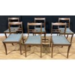 A set of six Regency style dining chairs (6)