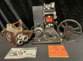 Cameras & Projectors - a Brownie Turret exposure metre movie camera, cased; a Pathé/ cope 9.5mm,