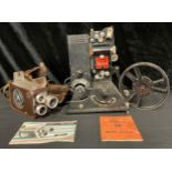 Cameras & Projectors - a Brownie Turret exposure metre movie camera, cased; a Pathé/ cope 9.5mm,