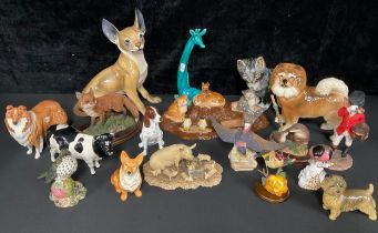A Winstanley model, of a kitten, signed, 17cm high; a Beswick model, of a Rough Collie; other animal