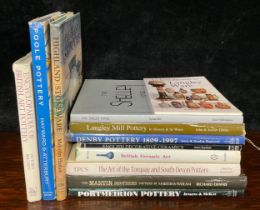 Books - antique and collector's reference books, including Poole, Martin Ware, Torquay and Devon,