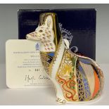 A Royal Crown Derby model, The National Dogs Collection, Welsh Corgi, commissioned by Sinclairs to