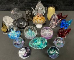 Glass Paperweights - Caithness paperweights including Fascination, Moon Crystal, etc; others,