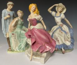 A Wedgwood figure group, Adoration, modelled by Jenny Oliver, limited edition number 1,189, 30.