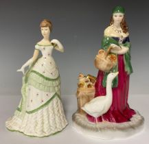 A Royal Worcester figure, Fruit Seller At The Nottingham Goose Fair, exclusive commission for The