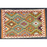 Oriental Rugs and Carpets - a Chobi Kilim, 126cm x 80cm