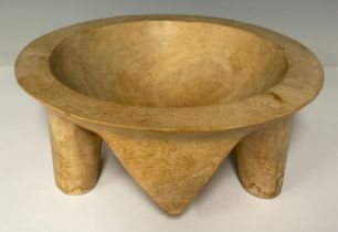 A Fijian Yaqona or Kava Bowl, 27.5cm diameter