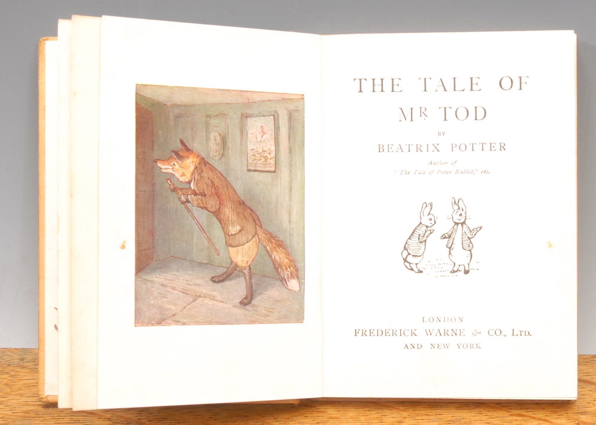 Poetry & Children – Potter (Helen Beatrix, Mrs. William Heelis, 1866-1943), The Tale of Mr. Tod, - Image 4 of 4