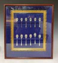 A set of six Elizabeth II silver teaspoons and coffee spoons, assorted hallmarks, including