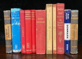Books - a collection of travel books including Nikolaus Pevsner, Blue Guides, Nagel’s guides,