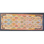 Oriental Rugs and Carpets - a Chobi Kilim runner, 237cm x 90cm