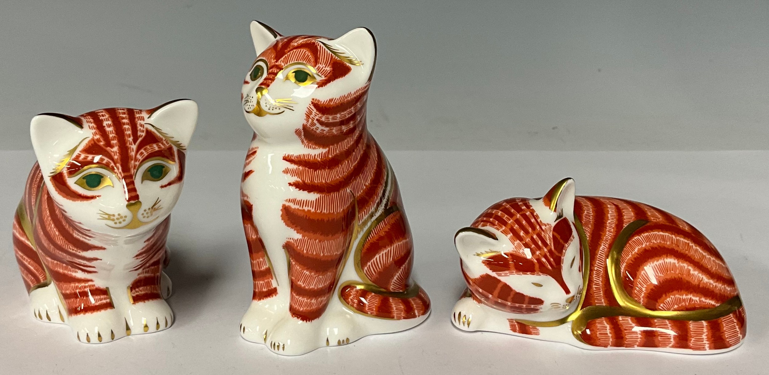 A group of three Royal Crown Derby paperweights, exclusive to the Guild of China & Glass - Image 2 of 2