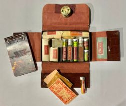 A travelling medical set and notepad