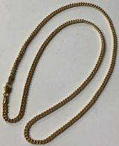 A 9ct gold necklace chain, marked 375, 12.1g, boxed