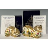 A Royal Crown Derby paperweight, Clover Cat, Govier's exclusive signature edition, limited edition