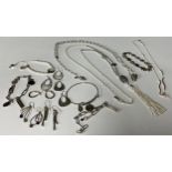 Costume Jewellery - assorted necklaces, earrings, bangle; qty