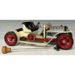 Toys & Juvenalia - a Mamod live steam SA1 Roadster car, unboxed with steering rod