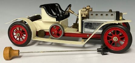 Toys & Juvenalia - a Mamod live steam SA1 Roadster car, unboxed with steering rod