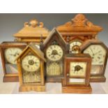 Clocks - American shelf and mantel, various makers (7)