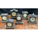Clocks - late 19th century French marble (6)