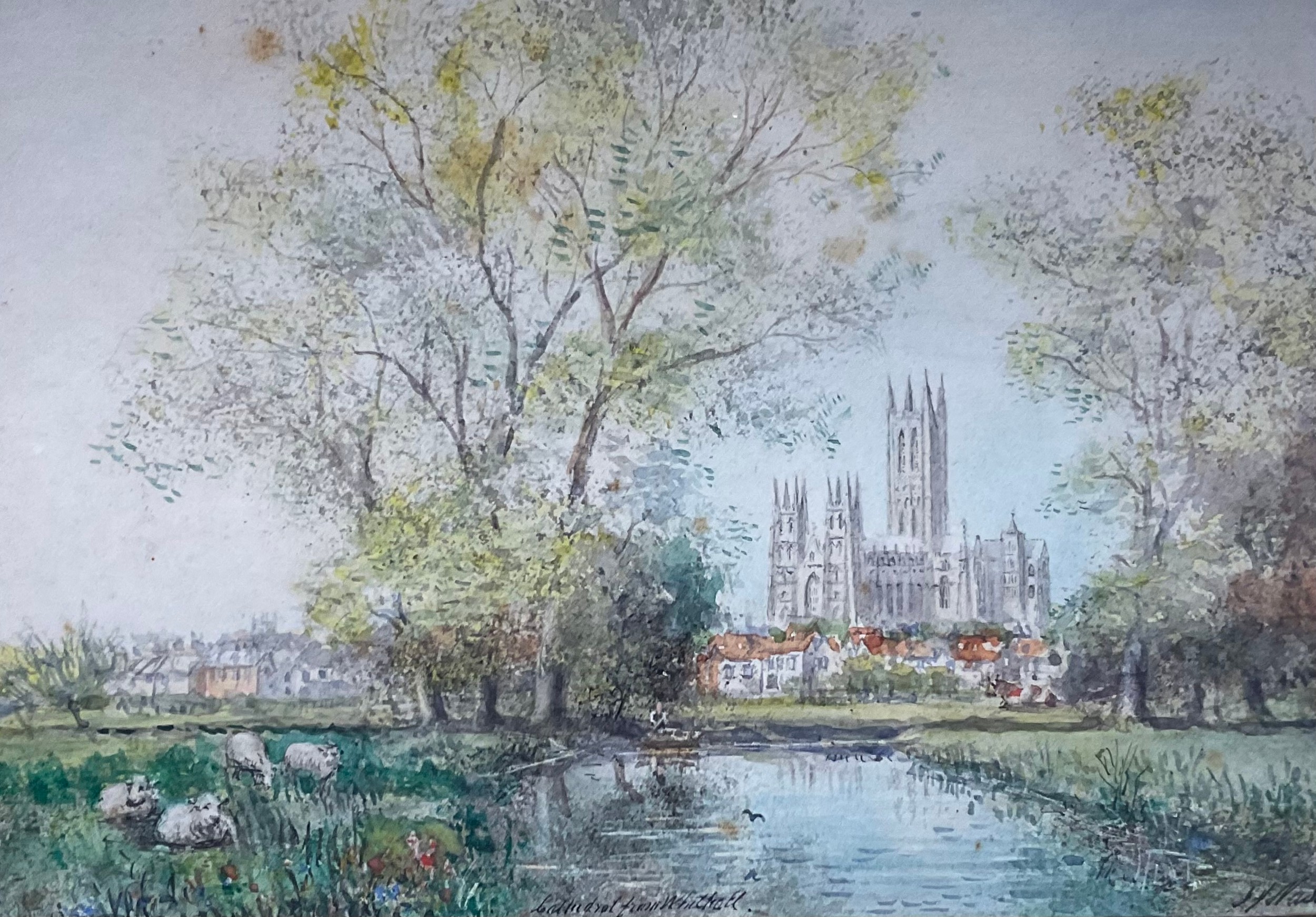 English School (Early 20th century) Lincoln Cathedral indistinctly signed and titled, watercolour, - Image 3 of 3