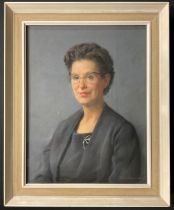 Sam Morse Brown (1903 - 2001) A Portrait of Margaret Spencer (family friend) signed, dated 1961,
