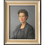 Sam Morse Brown (1903 - 2001) A Portrait of Margaret Spencer (family friend) signed, dated 1961,