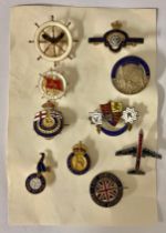 Enamel Badges - RMS Queen Mary badge, For Empire, VR Reign, etc (10)