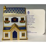 A Royal Crown Derby miniature model, The Crown Inn, to commemorate the 50th anniversary of the