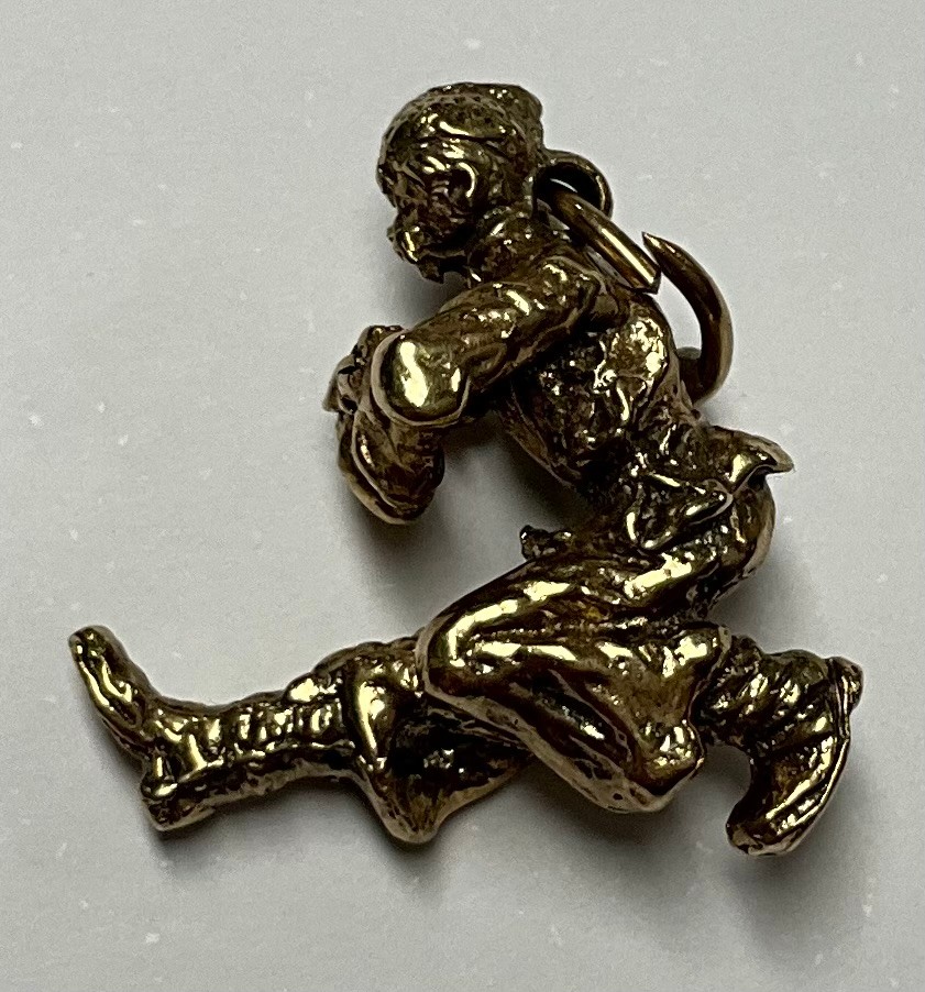 A 9ct gold Cossack dancer charm, marked 375, 5.3g - Image 2 of 2