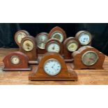 Clocks - Edwardian and early 20th century mantel clocks, various makers, and forms (10)