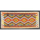 Oriental Rugs and Carpets - a Chobi Kilim runner, 150cm x 64cm