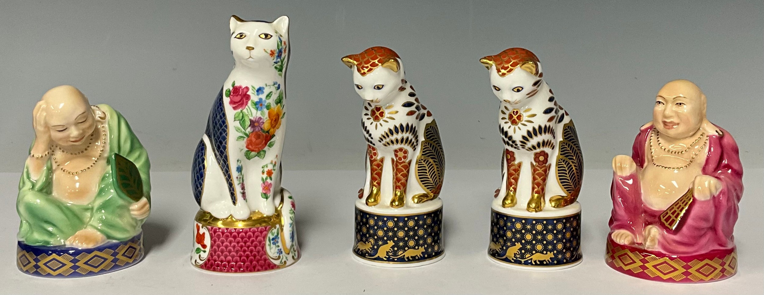 A Royal Worcester candle snuffer, Connoisseur Collection, Giles Cat, boxed; others, pair of Nelson - Image 2 of 2