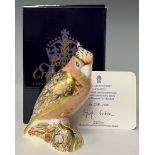 A Royal Crown Derby paperweight, Cockatoo, this is number 216 of a specially commissioned limited