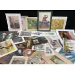 Pictures & Prints - a large portfolio of 19th and 20th century prints, including Auguste Renoir,