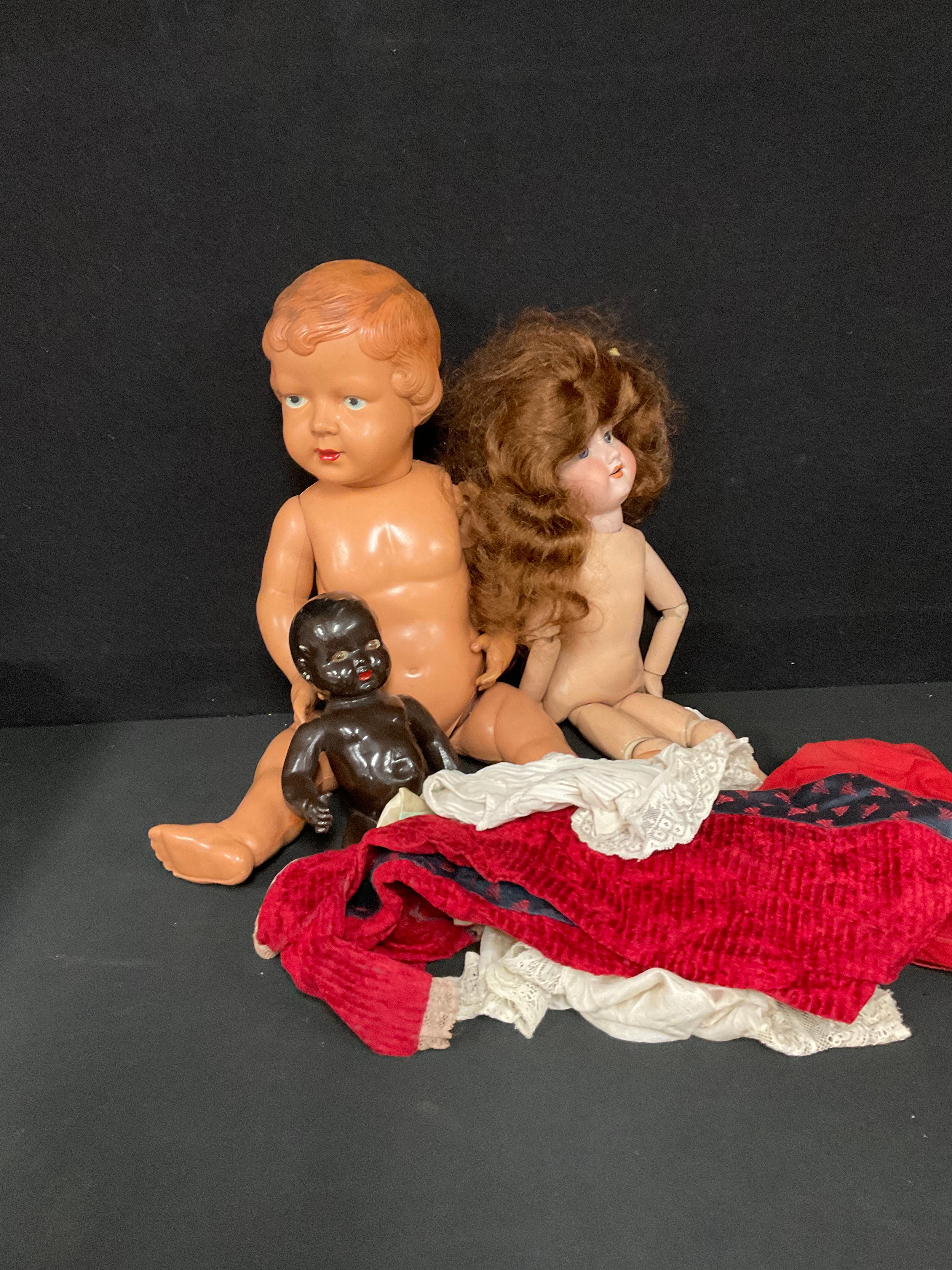 Toys & Juvenalia - an Armand & Marseille (Germany) bisque head and composition bodied doll; a