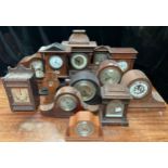 Clocks - early to mid 20th century mantel clocks, others, architectural, etc (13)