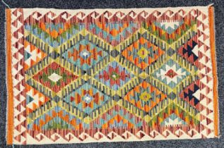 Oriental Rugs and Carpets - a Chobi Kilim, 126cm x 80cm