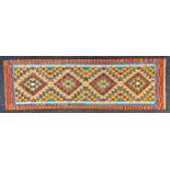 Oriental Rugs and Carpets - a Chobi Kilim runner, 210cm x 63cm