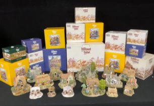 Lilliput Lane Cottages - assorted, some signed with deeds, boxed; qty