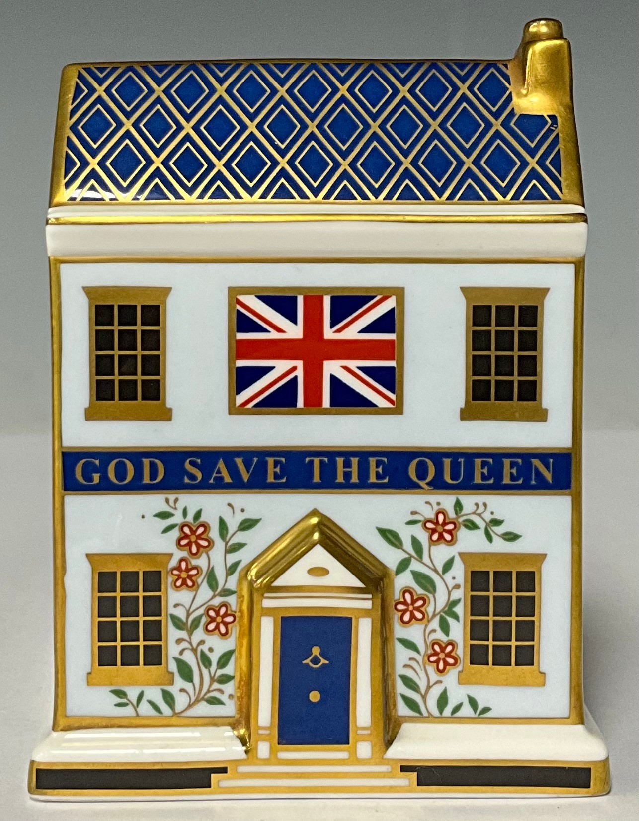 A Royal Crown Derby miniature model, The Crown Inn, to commemorate the 50th anniversary of the - Image 2 of 2