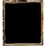 A gilt framed mirror, bevelled glass, 99cm high x 89cm wide