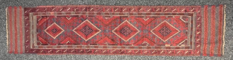 Oriental Rugs and Carpets - a Meshwani runner, 261cm x 60cm