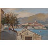 Bert Roffey (20th century) Corzula, Yugoslavia, signed and dated 76, watercolour, 28cm x 40cm